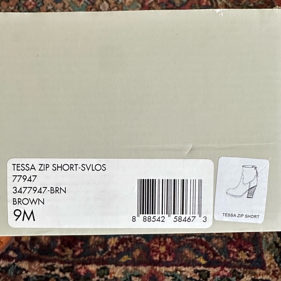 Frye Tessa Zip Short Svlos Brown - Picture 4 of 4